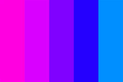 Naturally, people will associate pink and purple as being one of the classic feminine color combinations. pink 2 blue transitions #1 color palette | Color palette ...