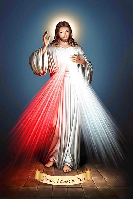 Elegance Divine Mercy Of Jesus Christ Religious Canvas Painting
