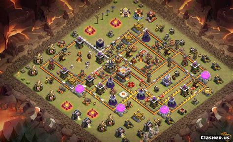 We have compiled a list of 10 best town hall 11 war base designs that are anti 2. Town Hall 11 TH 11 WAR BASE Anti 3 stars With Link [7 ...