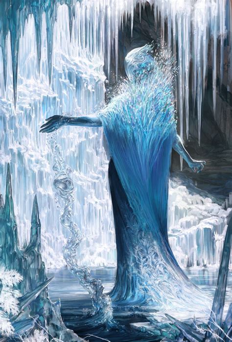 Volk On Twitter Fantasy Creatures Ice Witch Concept Art