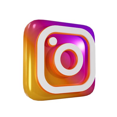 Glossy Instagram 3d Render Icon 9673731 Png