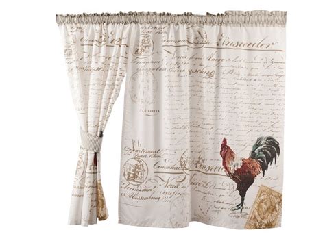 Achim rooster kitchen window curtain tier pair and swag valance. 2PK CAFE ROOSTER CORDON BLEU | Curtains, Decor shopping ...