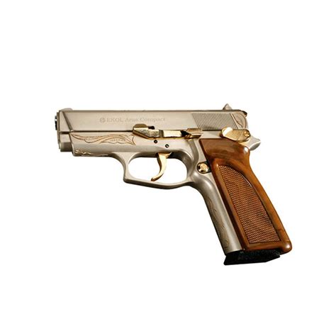blank pistol ekol aras compact satin and gold engraved Оръжие Оръжеен магазин arms bg