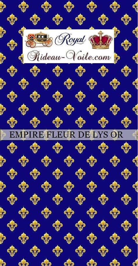 5 références à partir de 33,00 €. Tissu au mètre bleu roi motif Fleur de Lys or #tissu#motif ...