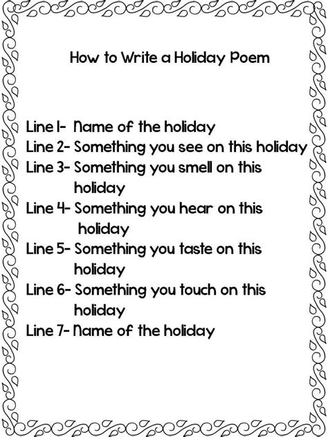 What are some easy types of poems to write? March Poetry Time: Let's Write a Holiday Poem | Writing ...
