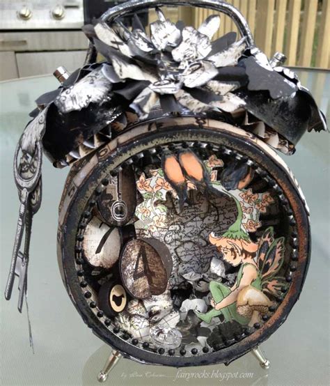 Fairy Rocks And Things Tim Holtz Assemblage Clock Collaboration