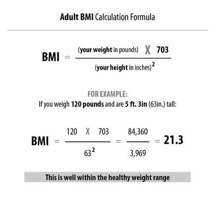 Body mass index is a measure of your weight's relation to your height. How To's Wiki 88: How To Calculate Bmi Example