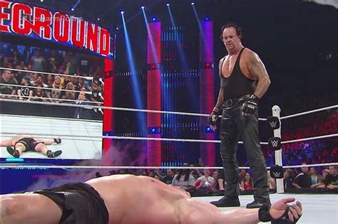 Undertaker Scores Controversial Win Over Brock Lesnar In Wwe Summerslam