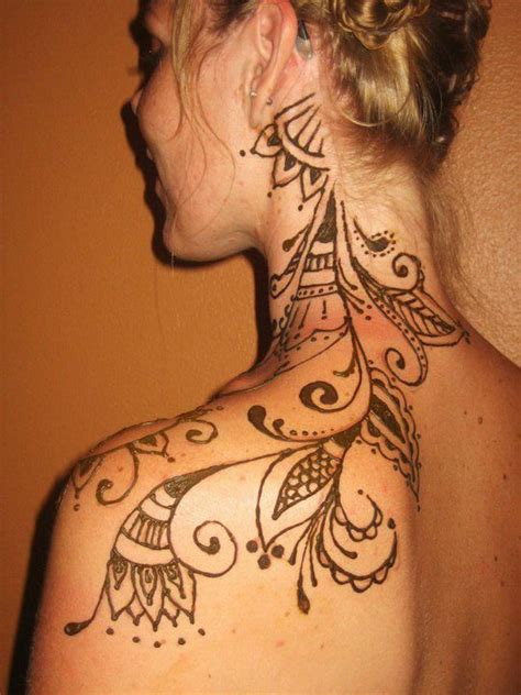 Henna Body Art Henna Tattoo Shoulder Henna