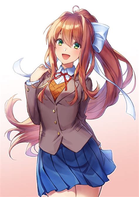 Monika Doki Doki Literature Club Animeponytails