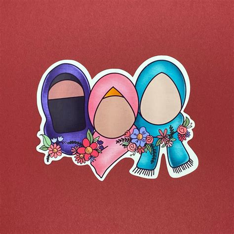 Hijab Stickers Hijabi Stickers Hijab Is My Crown Sticker Etsy