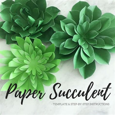 It is easy, and you can make a. Paper succulent | plant template | succulent template ...