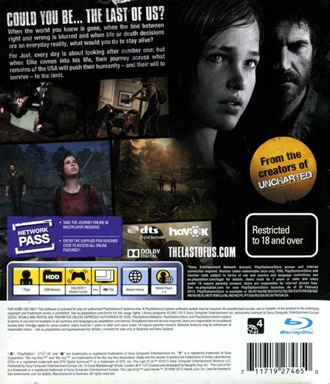 The Last Of Us Cover Or Packaging Material Mobygames