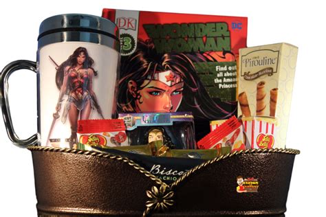 You're all about her… but now the opportunity is in front of you to actually become her. Wonder Woman Rises Gift Basket