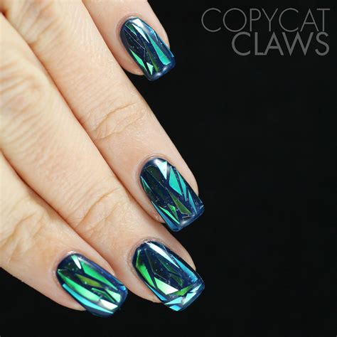 Copycat Claws My Attempt At Shattered Glass Nails Shattered Glass
