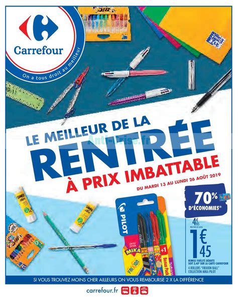 Anti Crisefr Catalogue Carrefour Du 13 Au 26 Août 2019 Rentrée