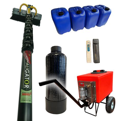 A window washer and microfiber sleeve to clean the window and frames. Window Cleaning Starter Kit - Brodex