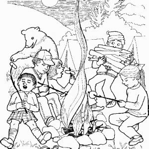 Camping Coloring Pages – Birthday Printable