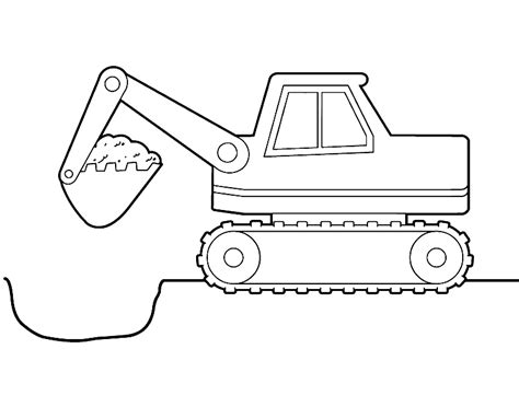 graafmachine kleurplaat Kleurplaten, Kleurplaten voor kinderen