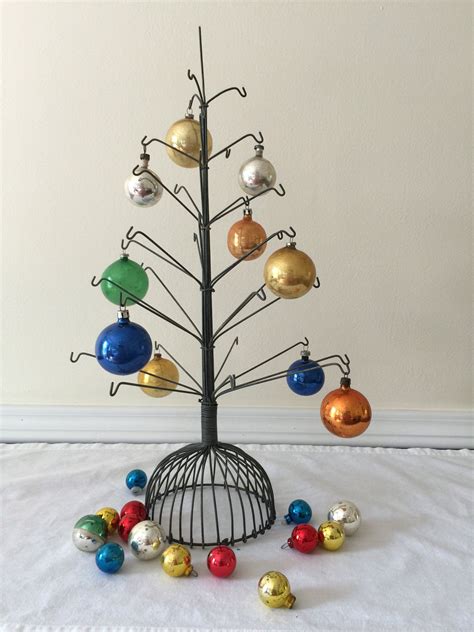 Vintage Wire Tree For Ornament Display Etsy Ornament Display
