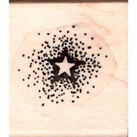 Tiny Star Rubber Stamp Flax Art And Design