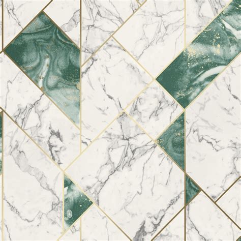 I Love Wallpaper Nexus Geometric Wallpaper Emerald Gold