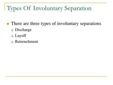 Involuntary Separation Army Regulation - Army Military