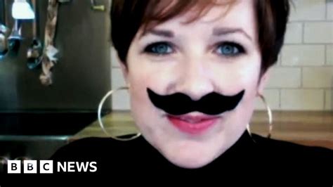 Movember Inspires Woman To Wear Fake Moustache For A Month BBC News