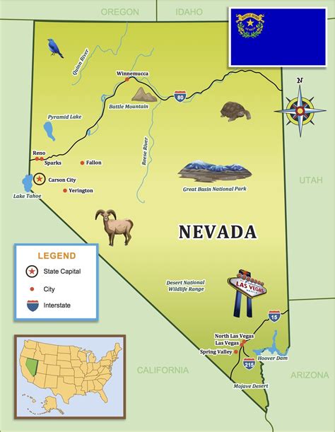 Use Our State Journal Map On Your Next Nevada Adventure Little