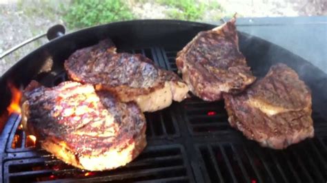 Our grilling styles are healthy and low fat and will fit pelletheads, gas, natural wood and even charcoal purists. Grilled Ribeye and Baked Potatoes on the Weber Kettle ...
