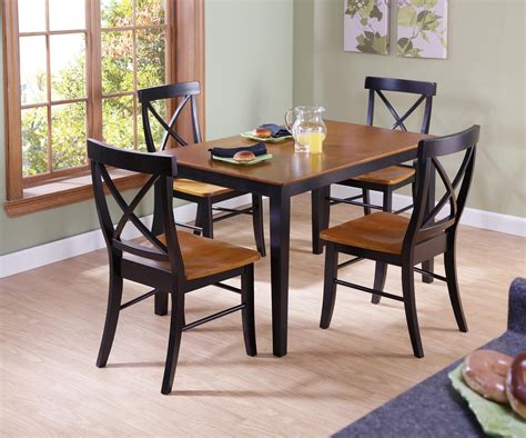 Awqm dining room table set, kitchen table set with 2 benches, ideal for home, kitchen and dining room, breakfast table of 43.3x23.6x28.5 inches, benches of 38.5x11.8x17.5 inches, rustic brown. John Thomas X Back Chair with 30 x 48 Table Black & Cherry ...
