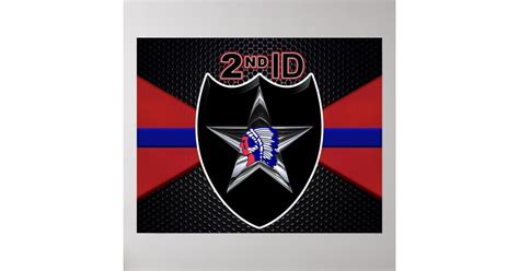 Powerful 2nd Infantry Division Poster Zazzle