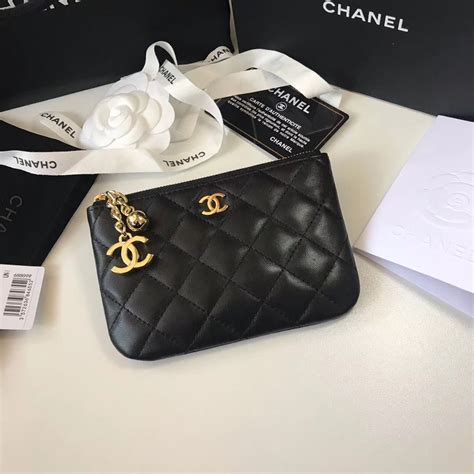 Chanel Cc Woman Zippy Coin Pocket Mini Leather Wallet Purse Chanel