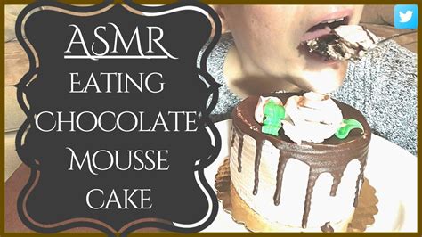 This triple chocolate mousse cake has chocolate cake, chocolate fudge, and chocolate & white chocolate mousse! ASMR EATING CHOCOLATE MOUSSE CAKE *LARGE, BIG BITES* NO ...