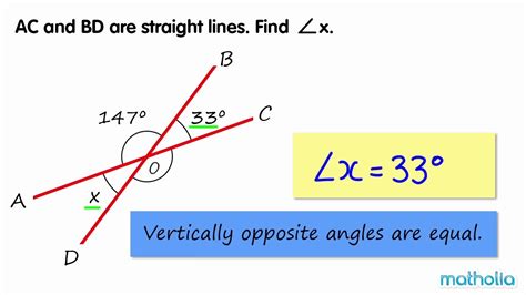 Vertically Opposite Angles Youtube