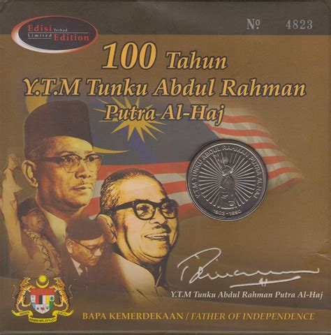 Maybe you would like to learn more about one of these? MINAT DUIT: Duit Syiling Peringatan 100 Tahun Y.T.M. Tunku ...