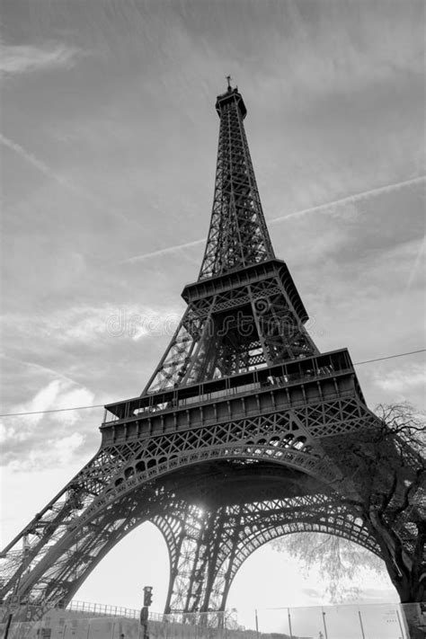 Eiffel Tower In Black White Stock Image Image Of 6dmark2