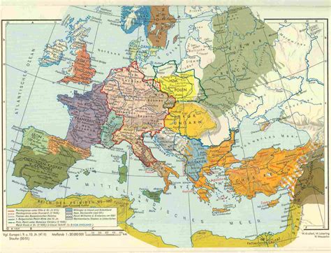 Europakarte 1850 Landkarte