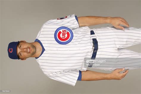 Mark Derosa Of The Chicago Cubs Poses During Photo Day At Hohokam