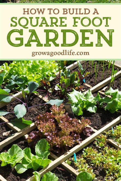 How to Build a Square Foot Garden | Square foot gardening, Starting a