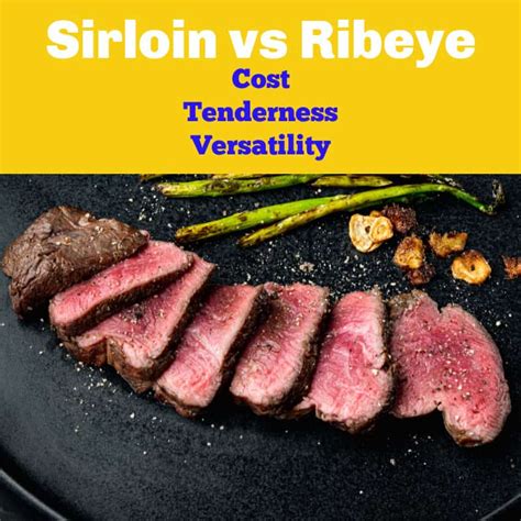 sirloin vs ribeye two great steaks compared