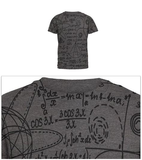 Math Geek Formulas All Over T Shirt Math Geek T Shirts For Women Shirts