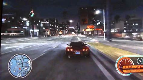 Midnight Club Los Angeles Police Chase With Corvette Z06 Lightning