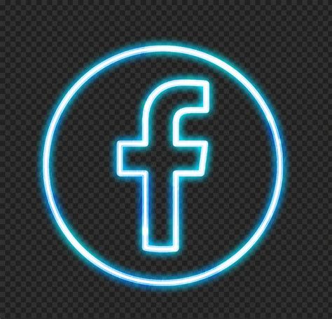 Download Blue Neon Facebook Logo Icon Png Citypng