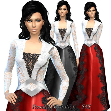 Sims 4 Ccs The Best Dress By Sims Dentelle