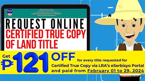 How To Get Certified True Copy Of Land Title With Php 121 Discount