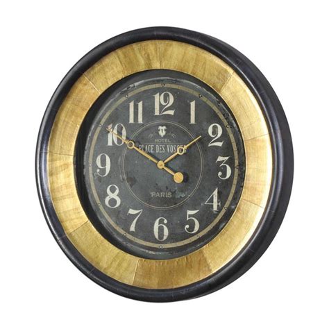 Bold Brass Wall Clock Chairish