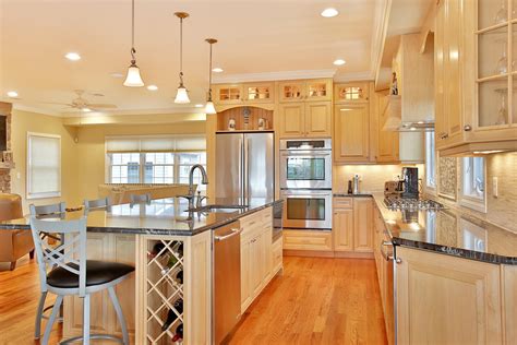 The natural warmth, texture, and durability of wood. Natural Stained Wood Kitchen Toms River New Jersey by ...