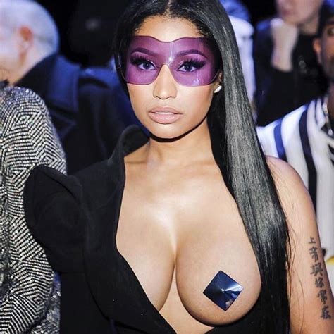 Nicki Minaj Paris Fashion Week Free The Nipple Wheretoget