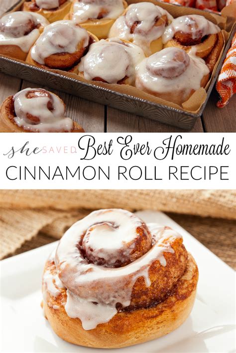 Best Ever Homemade Cinnamon Roll Recipe Shesaved®